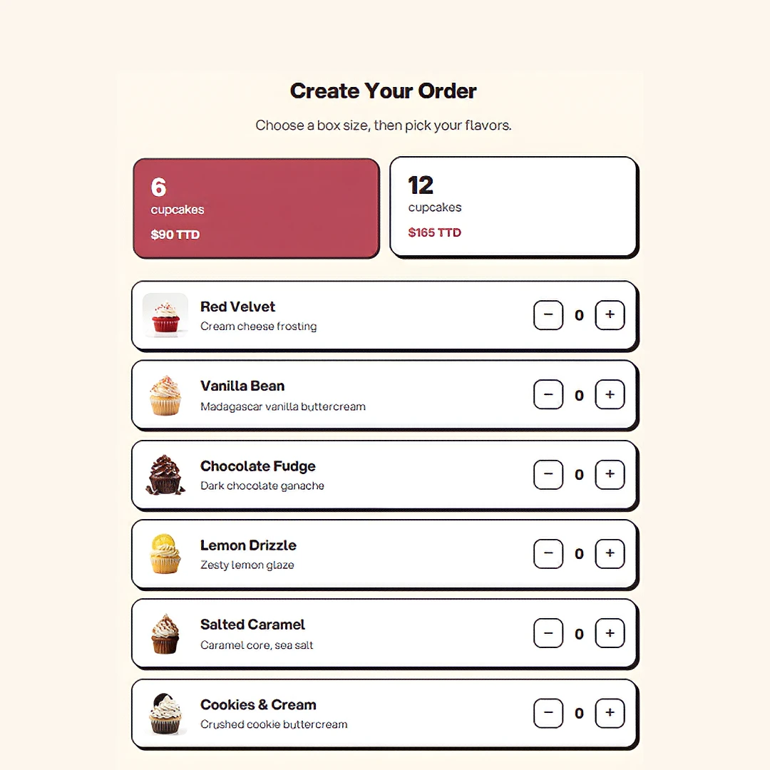 The Sugarbloom order page built with a Launch Page